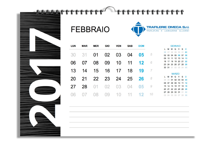 Realizzazione Calendario azienda
